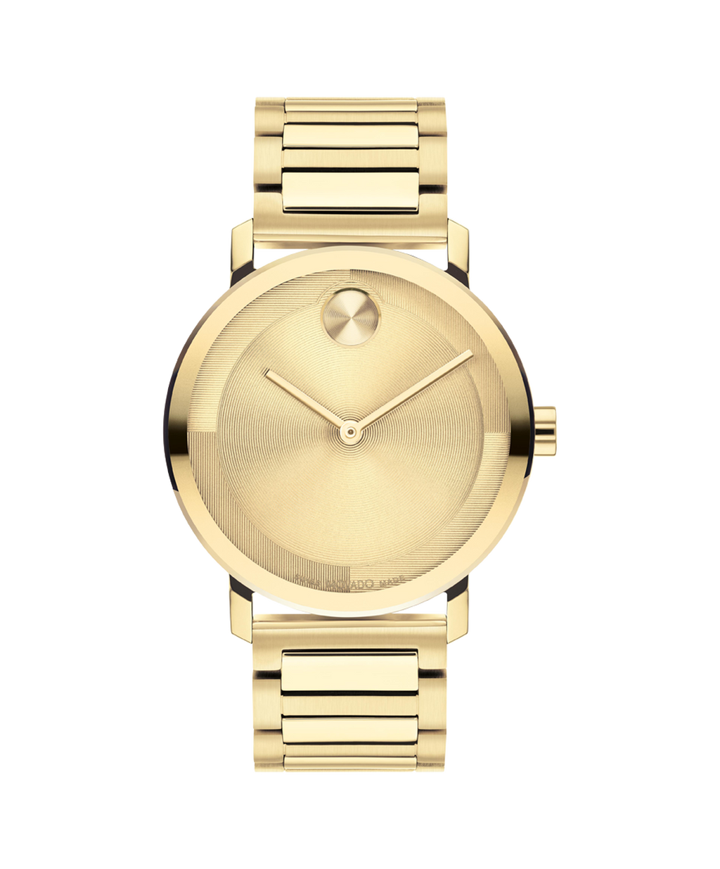 Movado Bold Evolution, Quartz, Gold Dial, 40mm Gold PVD Case, Bracelet