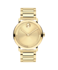 Movado Bold Evolution, Quartz, Gold Dial, 40mm Gold PVD Case, Bracelet
