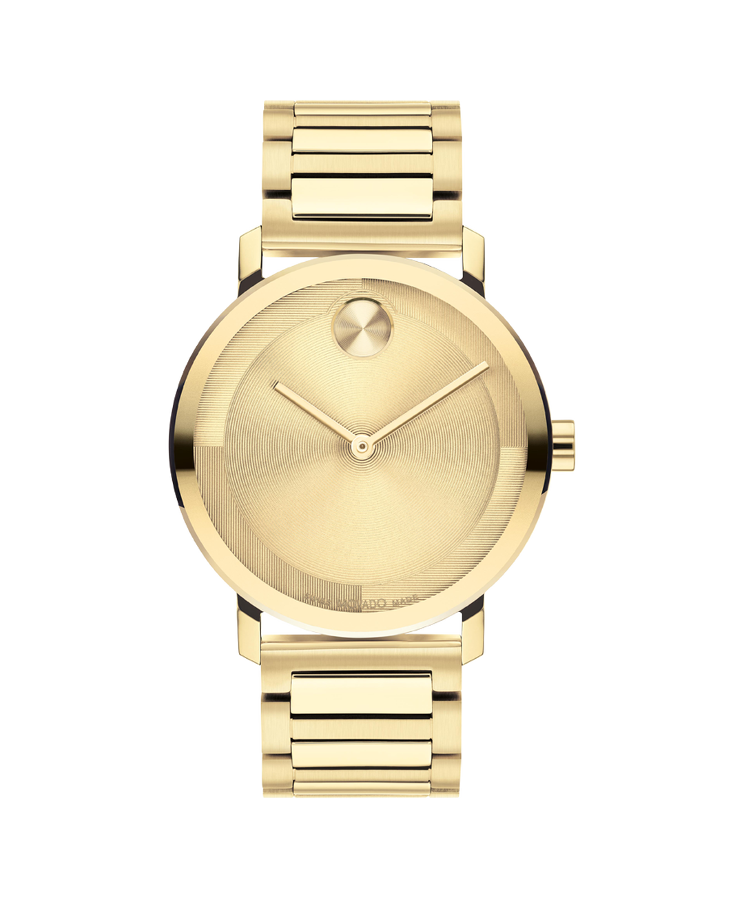 Movado Bold Evolution, Quartz, Gold Dial, 40mm Gold PVD Case, Bracelet