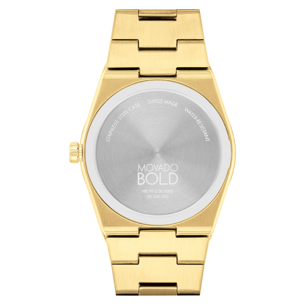 Bold Quest, Quartz, Black Dial, 40mm Gold PVD Case, Bracelet