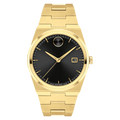 Bold Quest, Quartz, Black Dial, 40mm Gold PVD Case, Bracelet