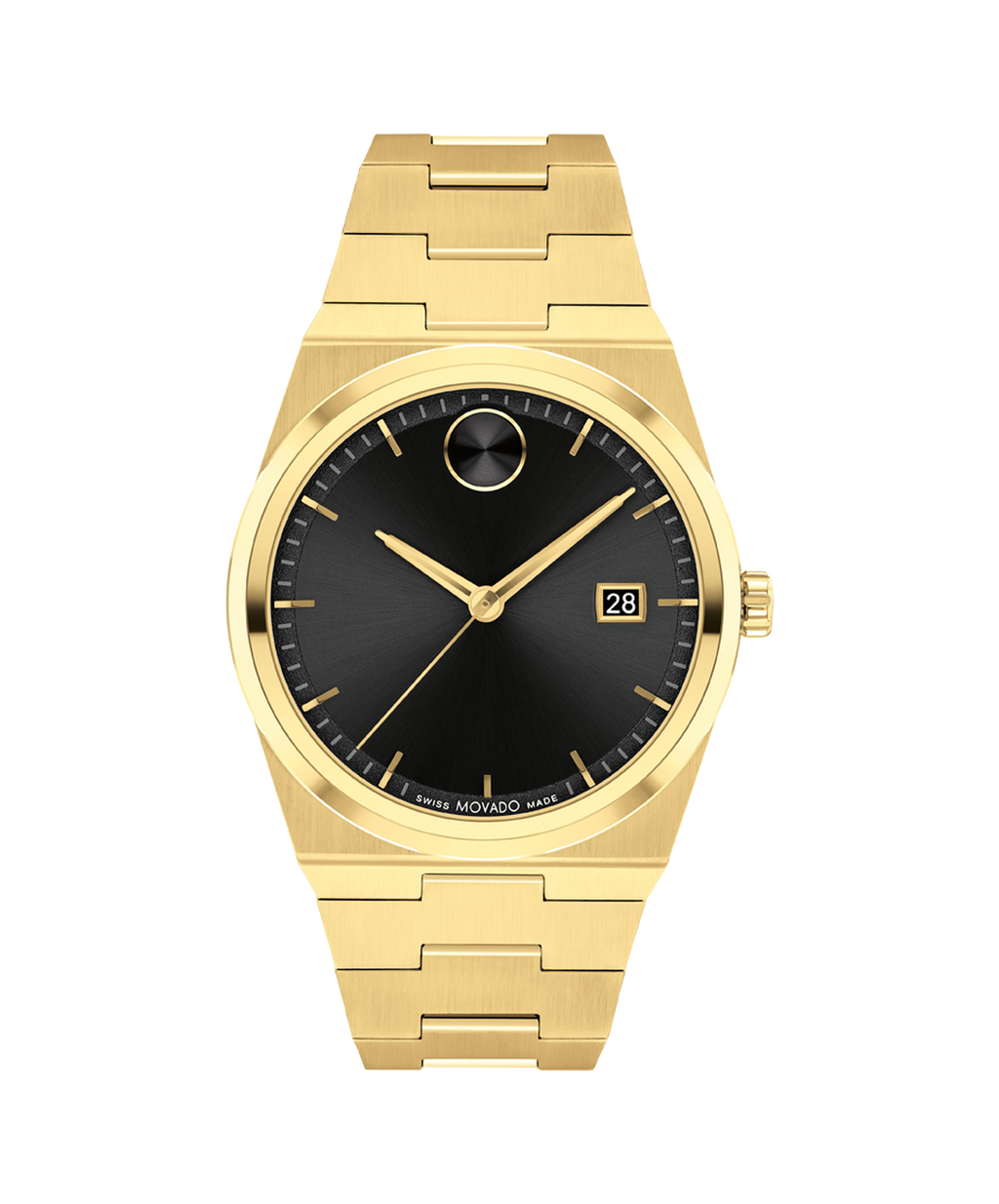 Bold Quest, Quartz, Black Dial, 40mm Gold PVD Case, Bracelet