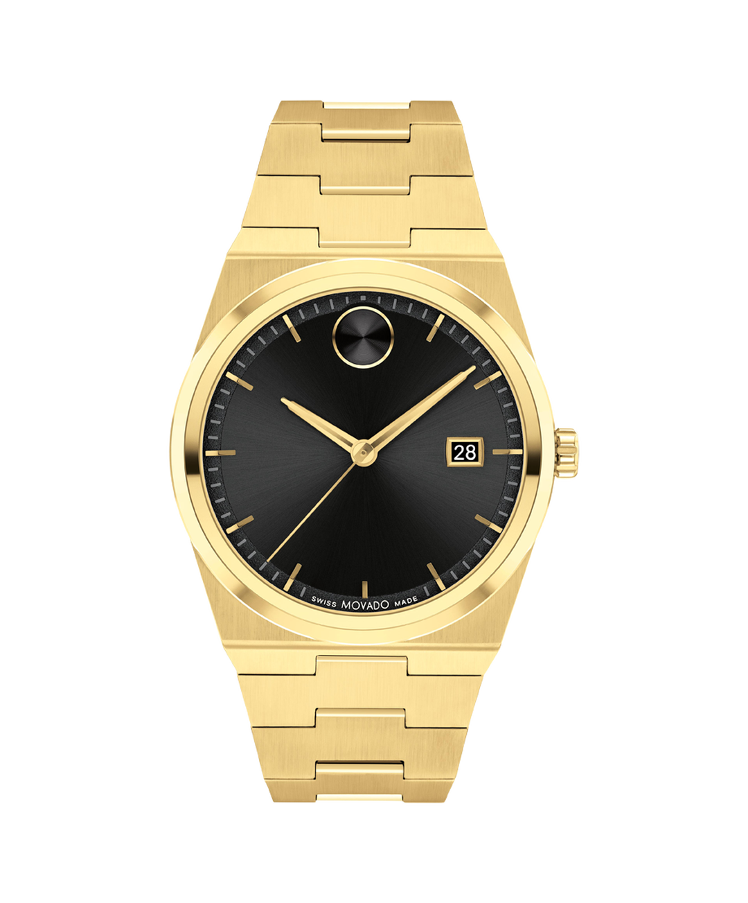 Bold Quest, Quartz, Black Dial, 40mm Gold PVD Case, Bracelet
