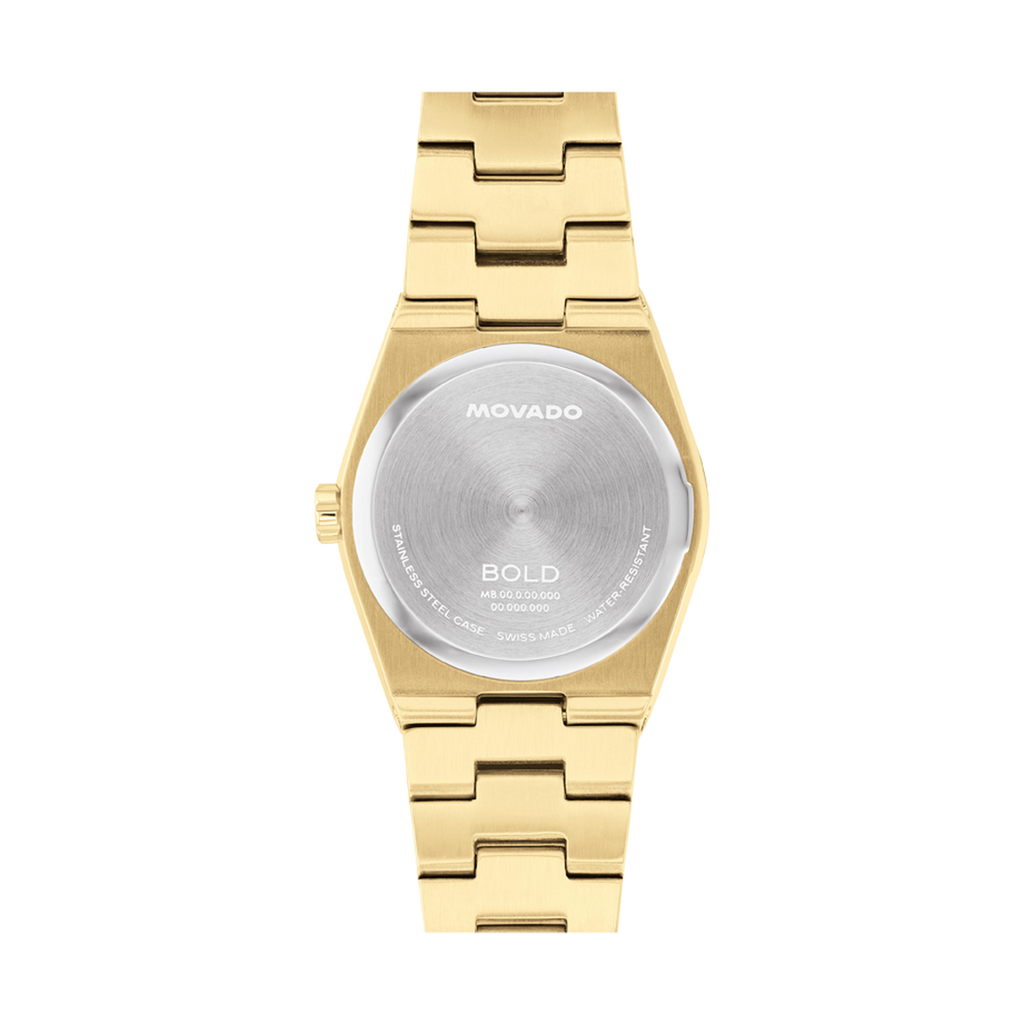 Bold Quest Mini, Quartz, Champagne Dial, 28mm Gold PVD Case, Bracelet