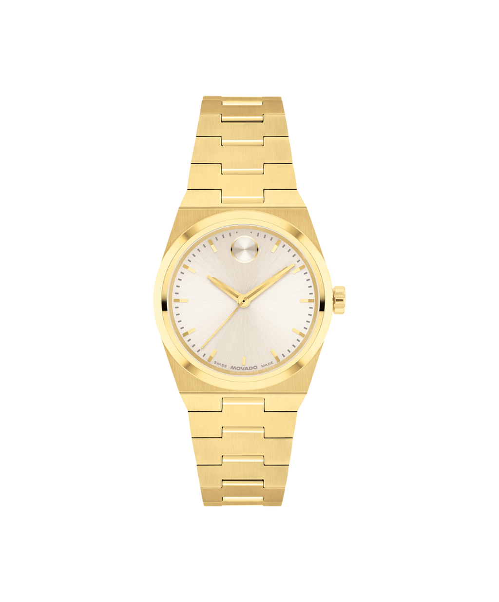 Bold Quest Mini, Quartz, Champagne Dial, 28mm Gold PVD Case, Bracelet