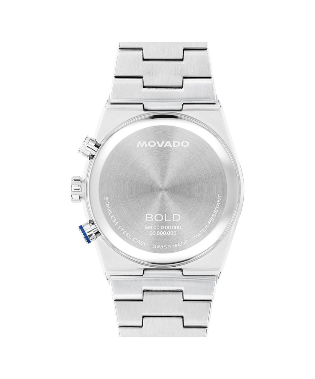 Movado Bold Quest Chronograph, Blue Dial, 40mm Stainless Steel Case, Bracelet