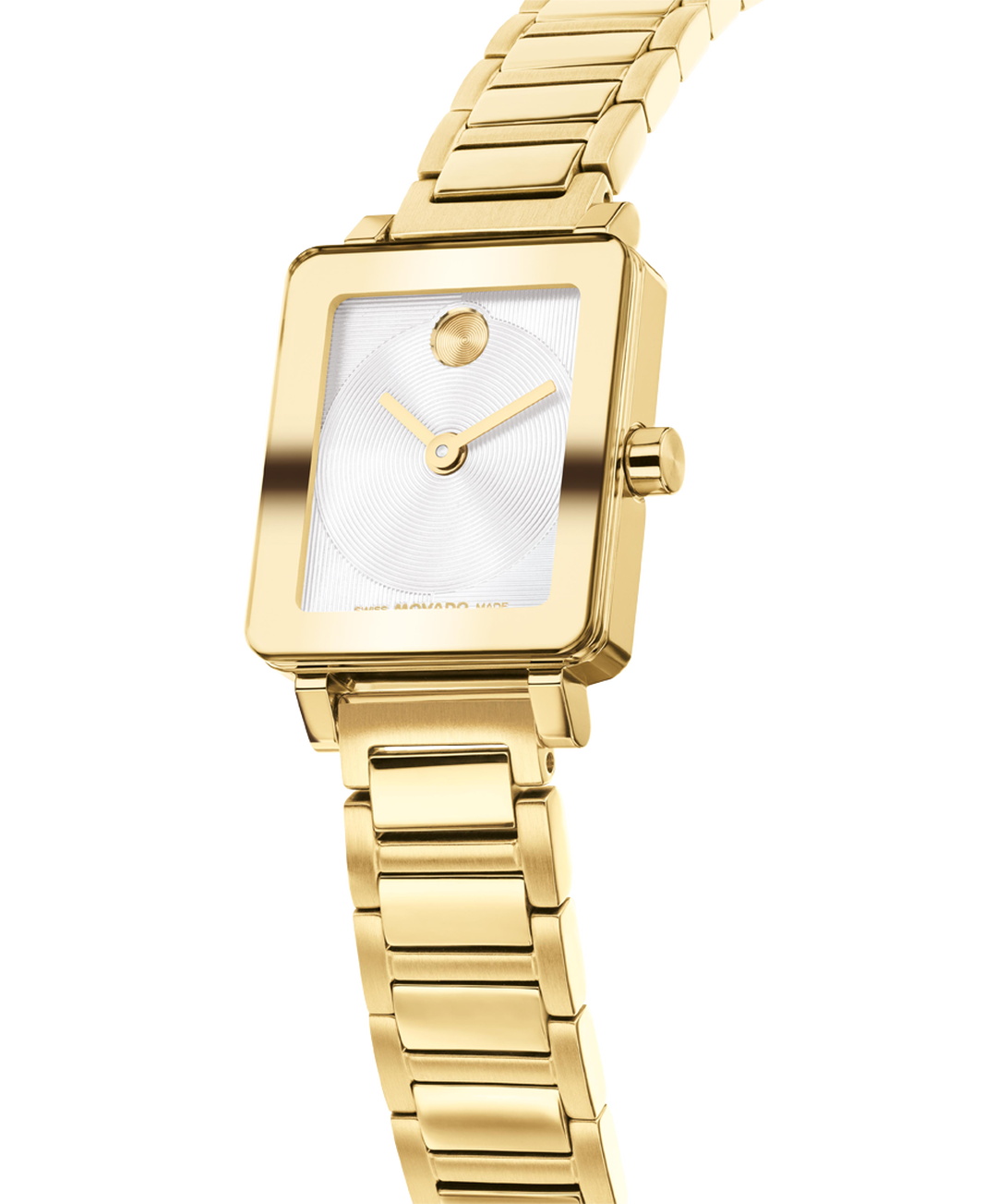 Movado Bold Evolution Mini, Quartz, 20mm x 23mm Gold PVD Case, Bracelet