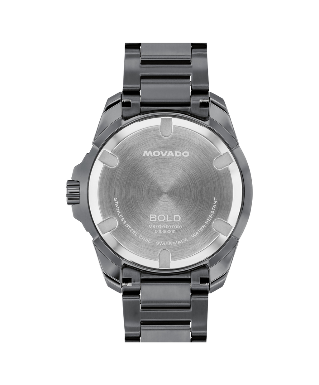 Movado Bold Verso Quartz, Grey Dial, 42mm Grey PVD Case, Bracelet