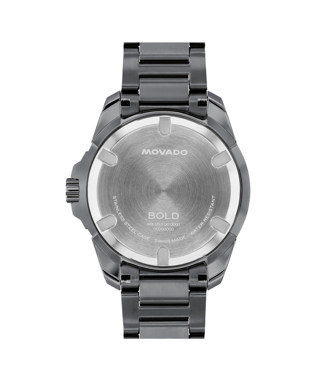 Movado Bold Verso Quartz, Grey Dial, 42mm Grey PVD Case, Bracelet