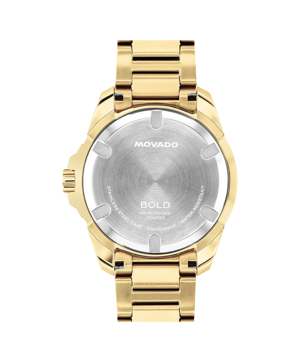 Movado Bold Verso Quartz, Gold Dial, 42mm Gold PVD Case, Bracelet