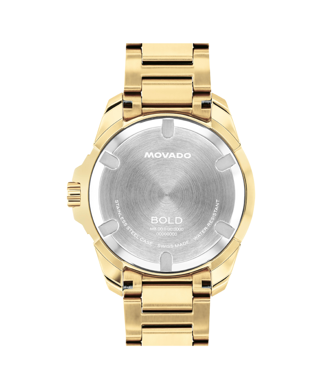 Movado Bold Verso Quartz, Gold Dial, 42mm Gold PVD Case, Bracelet