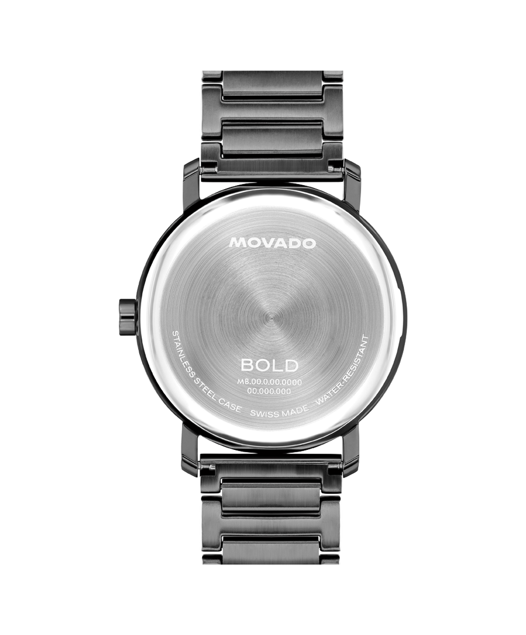 Movado Bold Evolution, Quartz, Blue Dial, 40mm Grey PVD Case, Bracelet