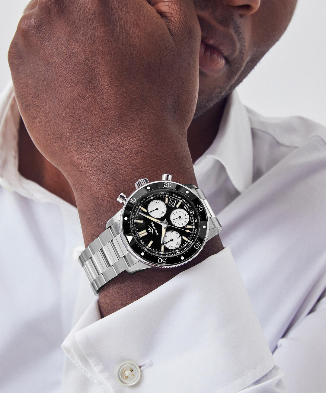 Alta Super Sub Sea Chronograph, Automatic, ceramic bezel, 43mm 904L case, bracelet.