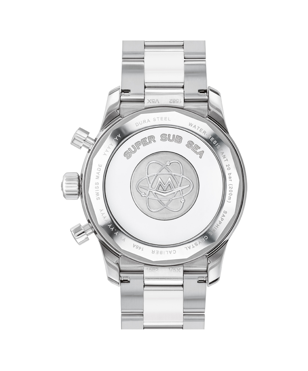 Alta Super Sub Sea Chronograph, Automatic, ceramic bezel, 43mm 904L case, bracelet.