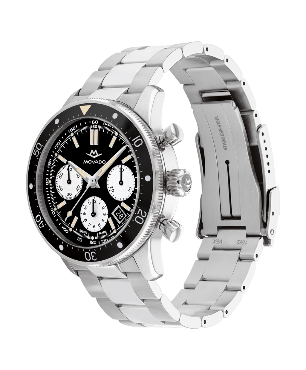 Alta Super Sub Sea Chronograph, Automatic, ceramic bezel, 43mm 904L case, bracelet.