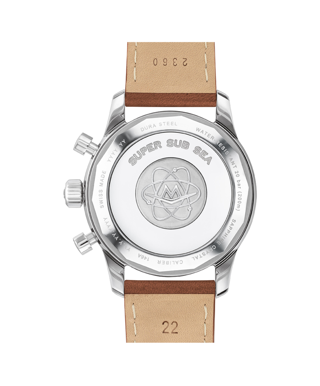 Alta Super Sub Sea Chronograph, Automatic, ceramic bezel, 43mm 904L case, strap