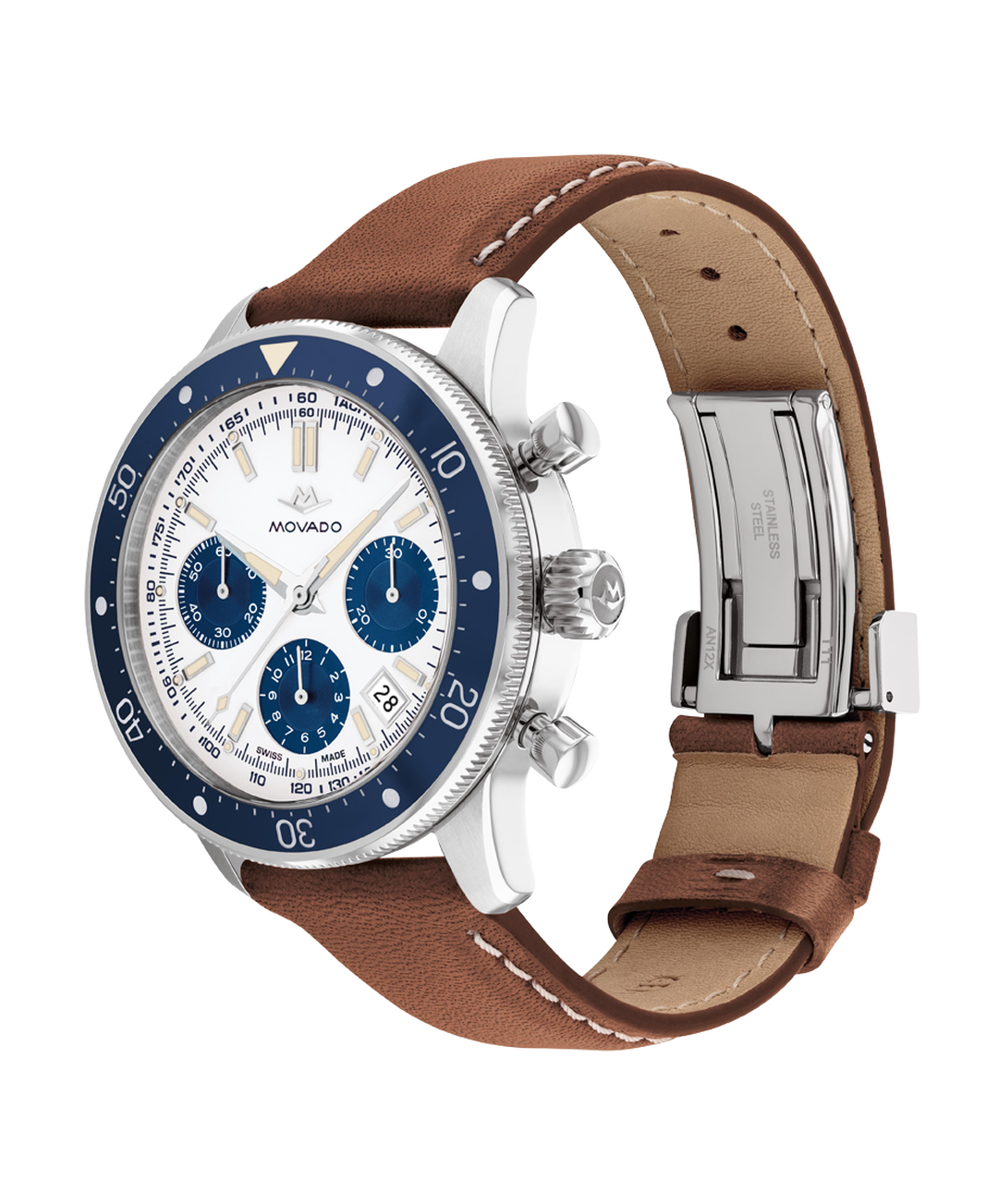 Alta Super Sub Sea Chronograph, Automatic, ceramic bezel, 43mm 904L case, strap