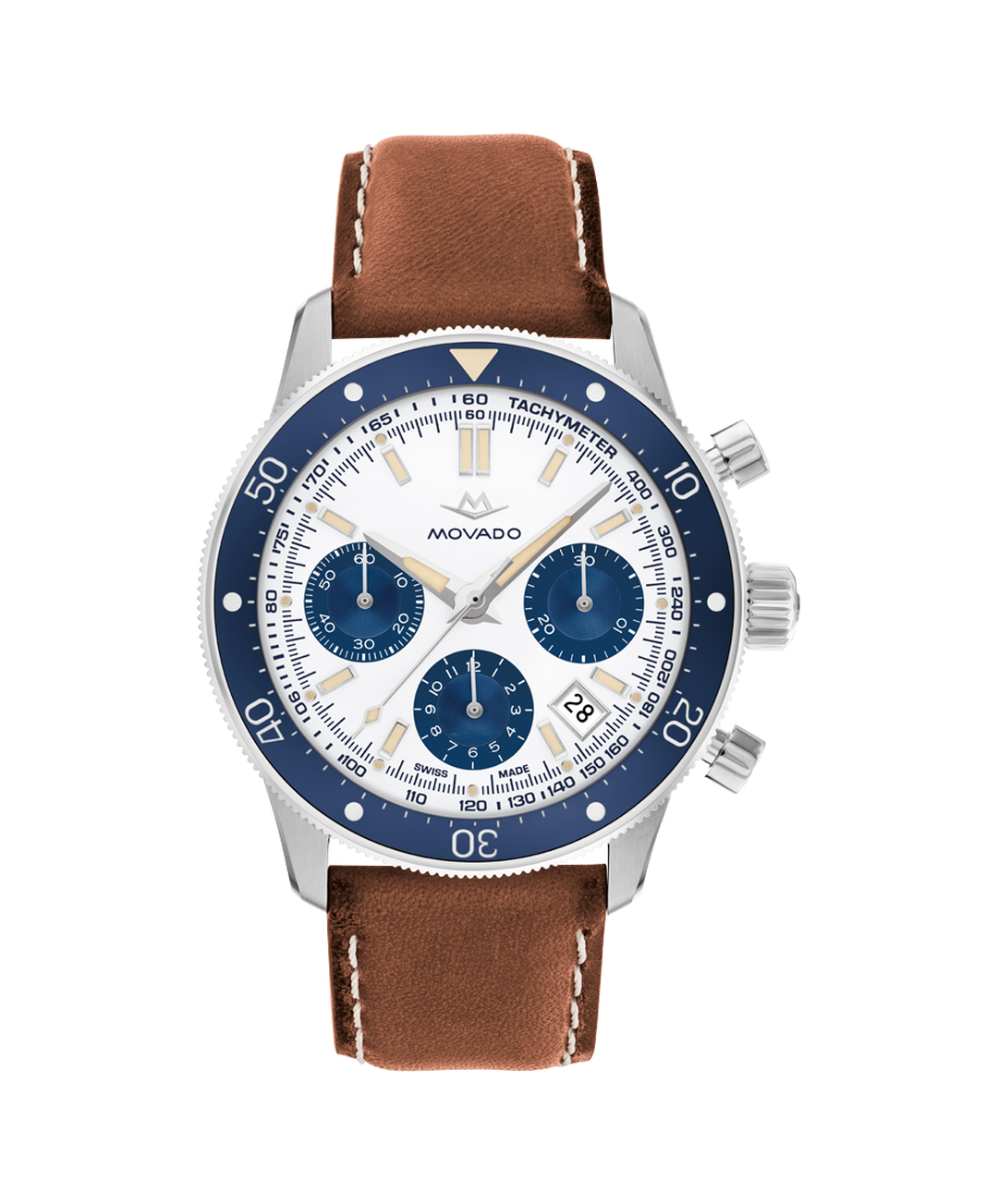 Alta Super Sub Sea Chronograph, Automatic, ceramic bezel, 43mm 904L case, strap