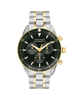 Heritage Calendoplan S Chronograph, Green Dial, Green Dive Bezel, 42mm Gold PVD Stainless Steel Case, Bracelet