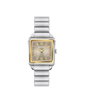 Heritage 1917, Taupe Dial, 25mm x 34.10mm Yellow Gold-Plated Bezel, Bracelet.