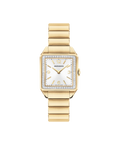 Heritage 1917, Silver Dial, Lab Diamond Bezel,  25mm x 34.10mm Gold PVD Case, Bracelet