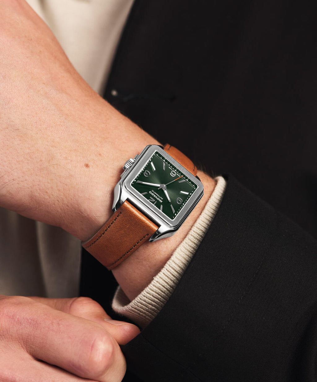 Heritage 1917, Automatic, Green Dial,  35mm x 45.2mm Stainless Steel Case, Strap
