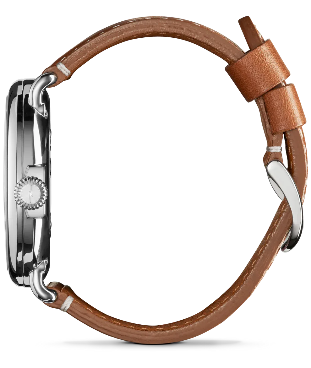 Shinola Runwell Argonite 1069 quartz 47mm black dial strap - Shami Fine Watchmaking & Jewelry