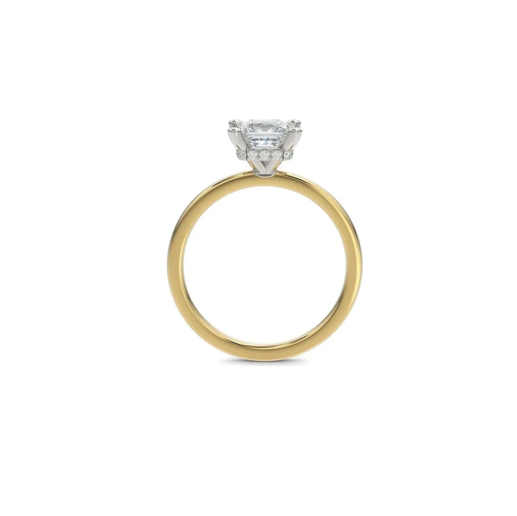 18k gold IGI 4.00 carat G VVS2 Emerald Cut Lab Grown Diamond Ring - Shami Fine Watchmaking & Jewelry