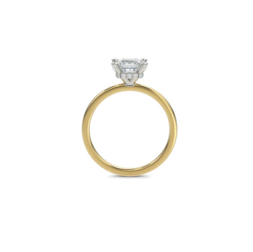 18k gold IGI 4.00 carat G VVS2 Emerald Cut Lab Grown Diamond Ring - Shami Fine Watchmaking & Jewelry
