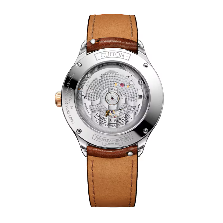 Clifton 10713 Automatic Watch, COSC Certified, Date, 40 mm, Leather