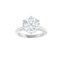 18k White Gold IGI 3.61 carat F VS1 Round Brilliant Lab Diamond Ring - Shami Fine Watchmaking & Jewelry