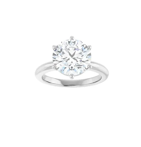 18k White Gold IGI 3.61 carat F VS1 Round Brilliant Lab Diamond Ring - Shami Fine Watchmaking & Jewelry