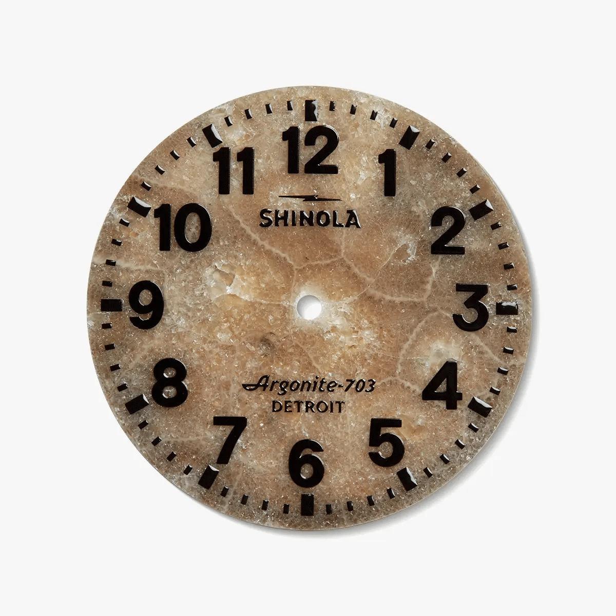 Shinola Runwell Argonite 703 quartz 41mm Petoskey Dial, Leather Strap