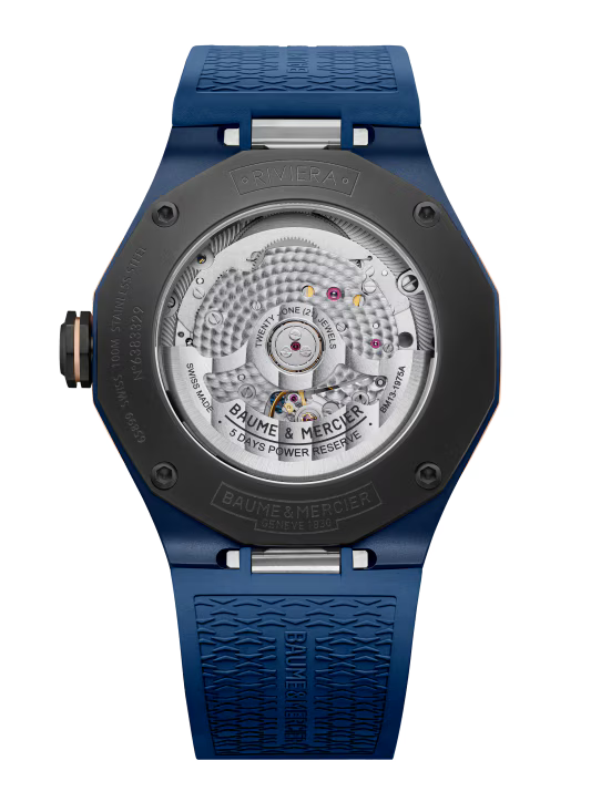 Riviera 10769 Automatic, Steel Titanium, 42 mm Case, Rubber Strap