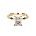 18k yellow gold IGI 5.00 carat G VVS2 Radiant Cut Lab Grown Diamond Ring - Shami Fine Watchmaking & Jewelry