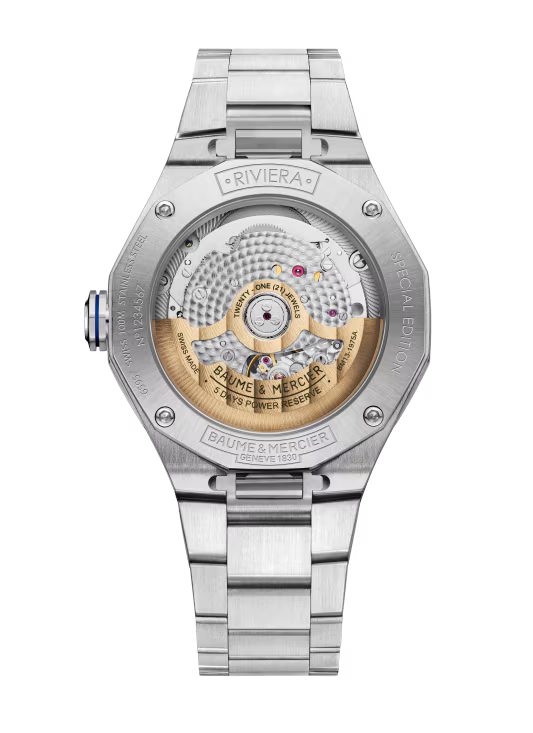 Riviera 10822 Automatic, Date display, 39 mm Steel Case & Bracelet