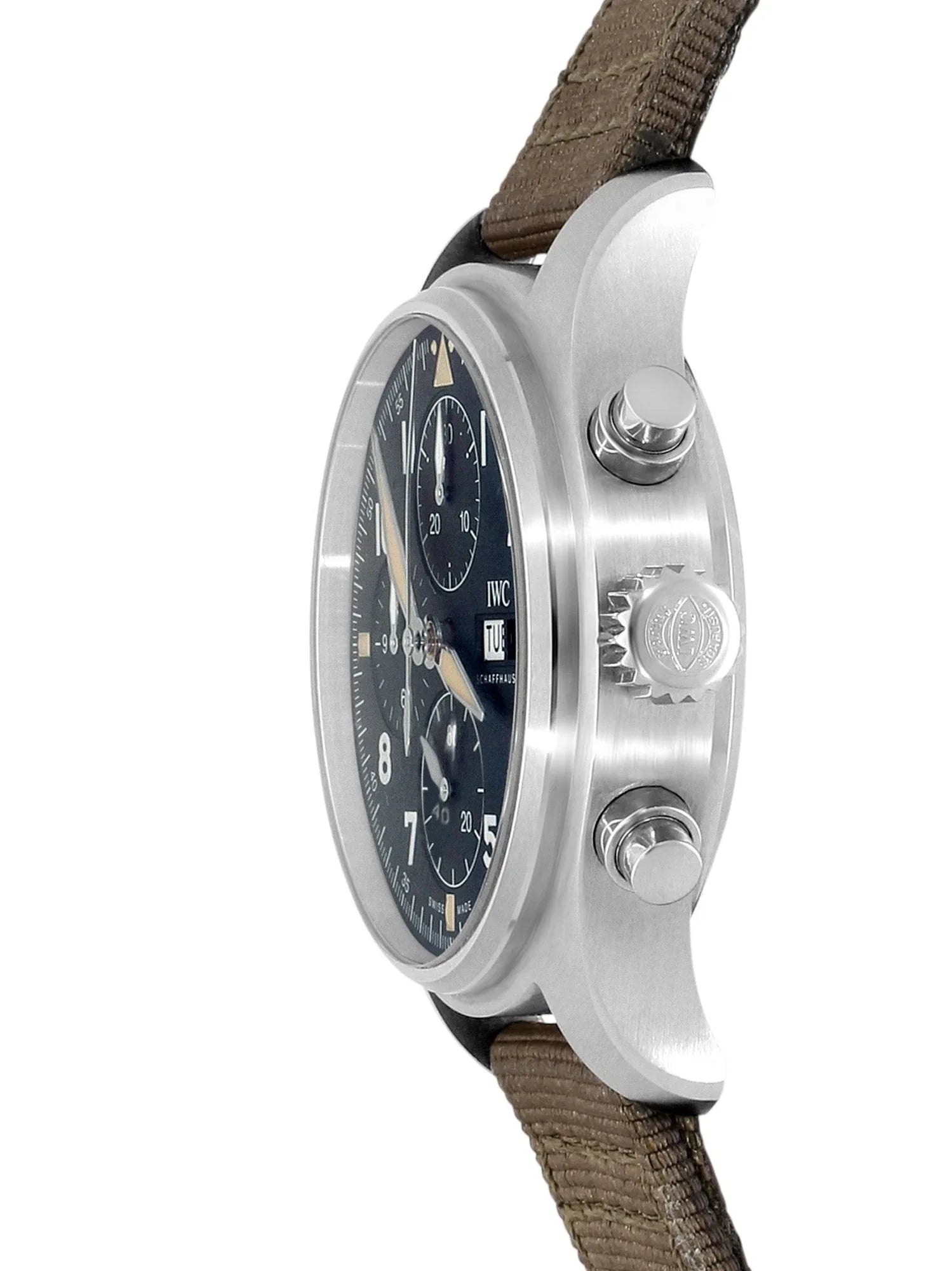 IWC Pilot Spitfire IW387901 41mm Stainless Steel Automatic, Chronograph Black Dial - Shami Fine Watchmaking & Jewelry