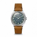 Shinola Mechanic 39mm case steel blue dial leather strap - Shami Fine Watchmaking & Jewelry
