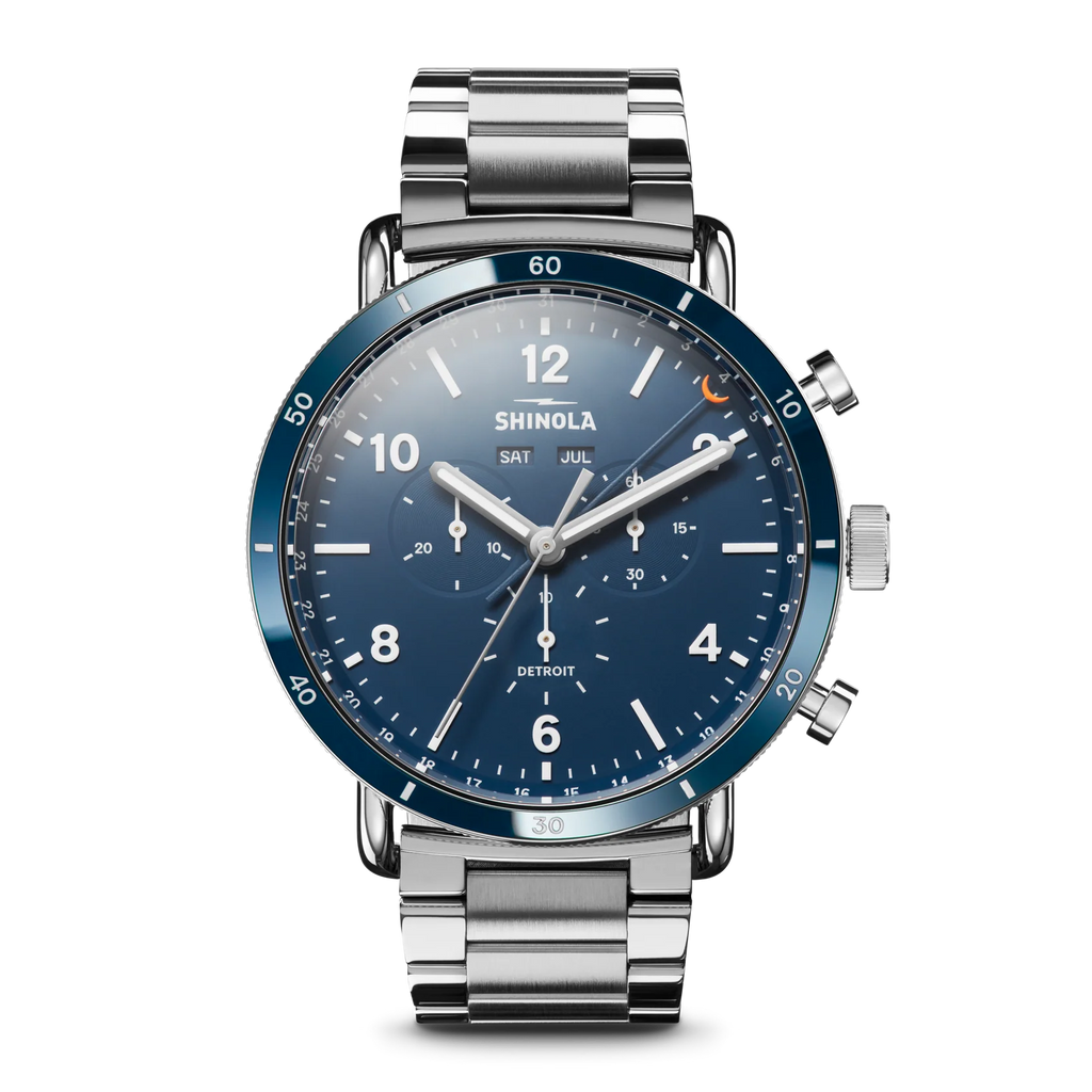 Shinola Canfield Sport chrono quartz 45mm Blue dial Bracelet