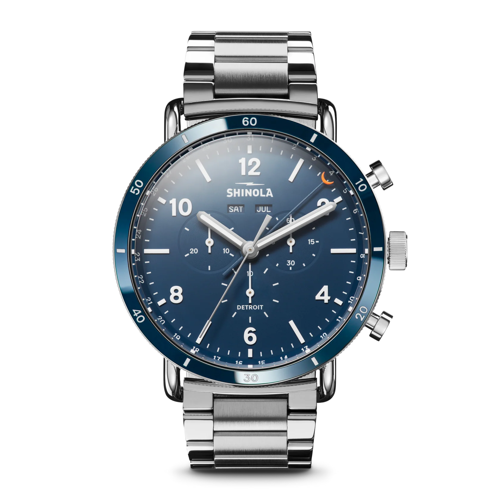 Shinola Canfield Sport chrono quartz 45mm Blue dial Bracelet