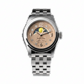ARMAND NICOLET M03-4, Quartz Moon Phase Ronda 708 with Rose Volcanic Sand Dial - Shami Fine Watchmaking & Jewelry