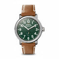 Shinola Runwell Argonite 1069 quartz 41mm green strap - Shami Fine Watchmaking & Jewelry