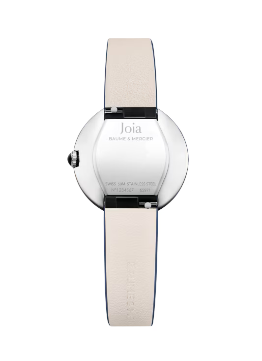 Joia 10847, 28mm Steel Case & Back, Silver Sunburst Dial, Quartz, Leather