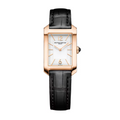 Hampton 10752 Quartz, 35x22 18K Pink Gold & Titanium Case, Leather