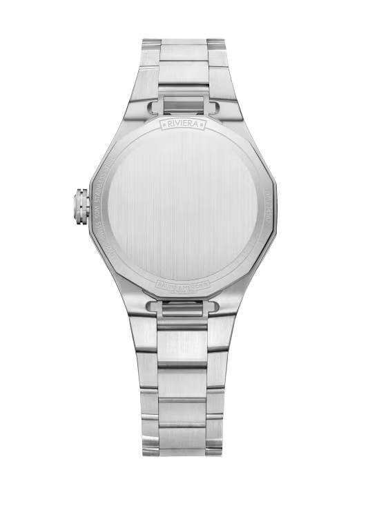 Riviera 10811 33mm Steel Case, Dodecagonal Steel Bezel & Back, Quartz, Bright Blue Dial, Steel Bracelet (Copy)