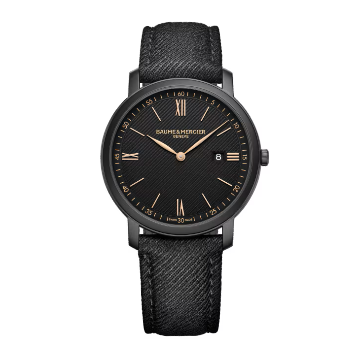 Classima 10762 Quartz, Date Display, 39 mm Steel Case, Fabric Strap