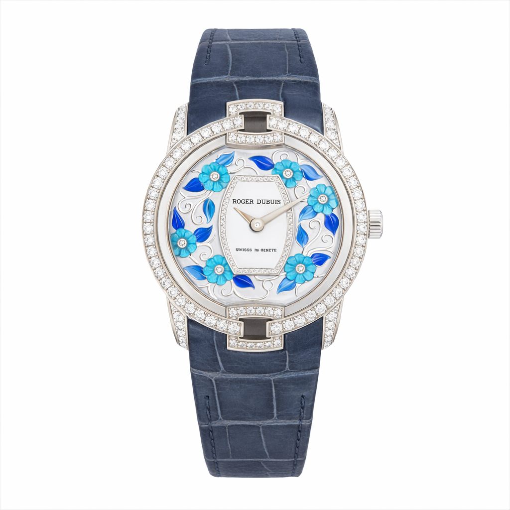 Roger Dubuis Velvet Blossom DBVE0054 36mm 18k white gold