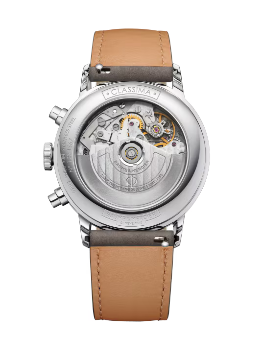 Classima 10783 Automatic Chronograph, 42mm Steel Case, Suede