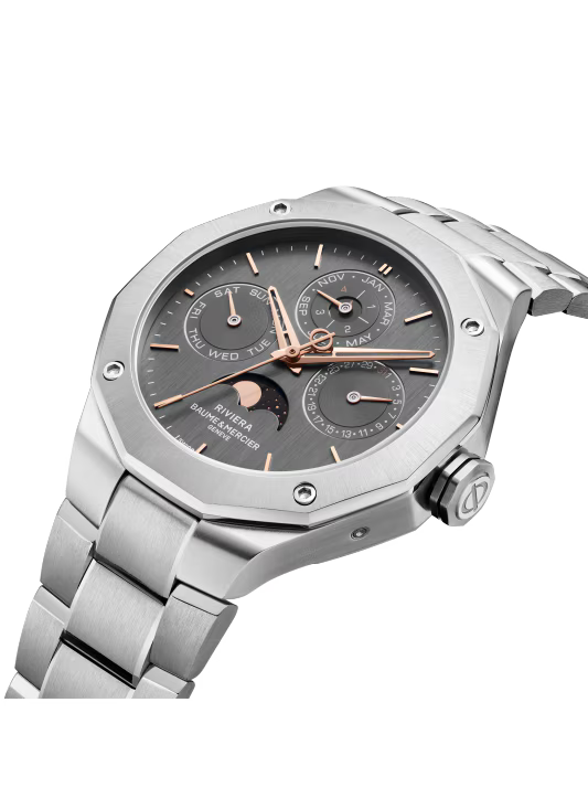 Riviera 10786 Automatic, Perpetual calendar, 40mm Steel Case & Bracelet
