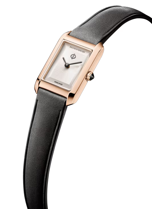 Hampton 10861 28mm x 17.75mm 4N PVD Steel Case, Quartz, Silver Dial, Leather